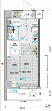 MAXIV CROSお花茶屋の間取り画像