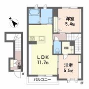 シャーメゾン エムシーエス旗ヶ崎の間取り画像