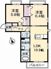 シャーメゾンフィオーレの間取り画像