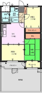 グリーンエンジェルの間取り画像