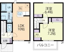 Cherry Blossom（チェリーブロッサム）Aの間取り画像