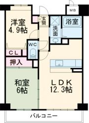 ハイム北野フェニックスの間取り画像
