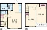 ヴィラ大岩弐番館の間取り画像