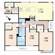 シャーメゾンクロノスの間取り画像