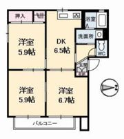 ミレニアムガーデンの間取り画像