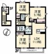 Ecrarge B棟の間取り画像