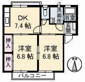 フレグランスKⅡの間取り画像
