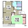 シャトルハイツBの間取り画像