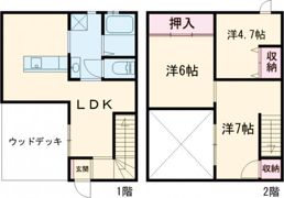 Oleth jiji（オレスジジ）E棟の間取り画像
