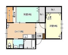 たんぽぽコーポ加島の間取り画像