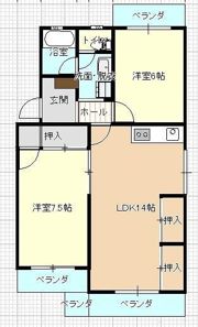 カーサ芝Ⅱの間取り画像