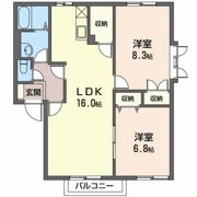 ディアスみやざわ Bの間取り画像