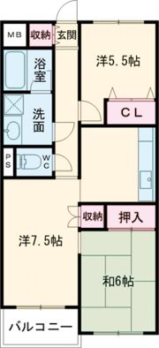 グレースコート響の間取り画像