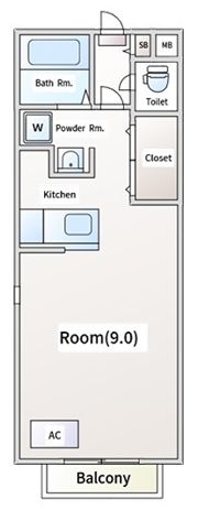 アヴェニールTOKAIの間取り画像