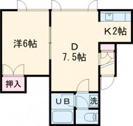 メモリーウエストB館の間取り画像