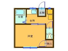 ハイツ牛森Aの間取り画像