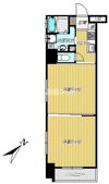 Kマンションの間取り画像