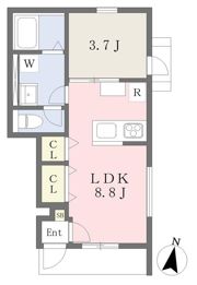 GALLERY HOUSE 衣山 Aの間取り画像
