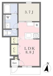 GALLERY HOUSE 衣山 Aの間取り画像