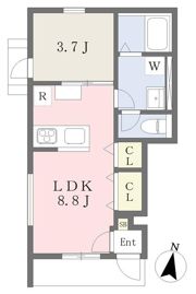 GALLERY HOUSE 衣山 Aの間取り画像