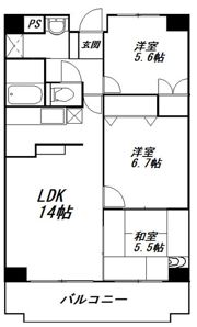 アトラクトマンショントムロの間取り画像