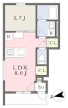 GALLERY HOUSE 衣山 Bの間取り画像