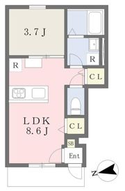 GALLERY HOUSE 衣山 Bの間取り画像