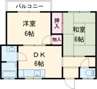 フラット松江の間取り画像