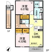 みつばち本町Ⅲの間取り画像