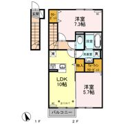 ルビー Aの間取り画像