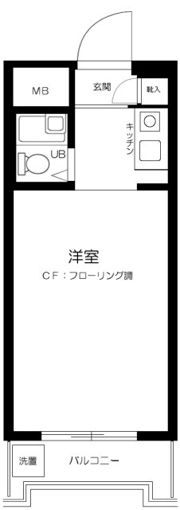 スカイコート府中の間取り画像