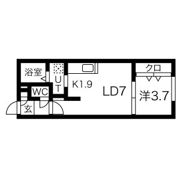 フェリスインフィニートN12の間取り画像