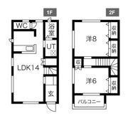 竹林メゾネットⅢの間取り画像