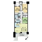 パークスカイタワー松戸の間取り画像