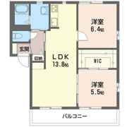 ディアコート Aの間取り画像