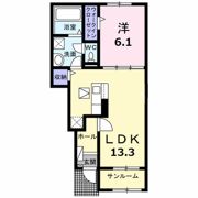 メゾン山室の間取り画像
