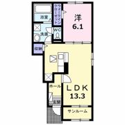 メゾン山室の間取り画像