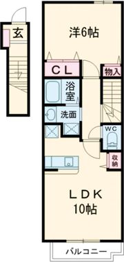 クレメントAの間取り画像