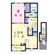 リズ・フォーチュン Ⅰの間取り画像