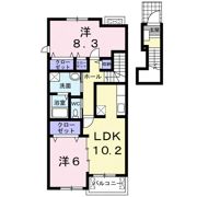 リバーヒルBの間取り画像