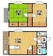 カスタムハイツの間取り画像
