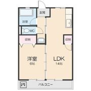 サンハイツしのぎの間取り画像