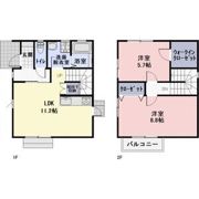 石黒様戸建賃貸住宅ⅡC棟の間取り画像