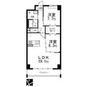 オルソパール伝馬の間取り画像