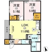 Asset-Court立川富士見町Aの間取り画像