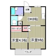 ヘリテイジ城西A 旧坂本ハイツAの間取り画像