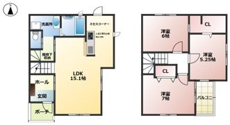 日比津町4－17－5KODATEXⅣ－Bの間取り画像
