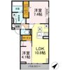 D-roomCⅧの間取り画像