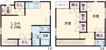 中山手通3丁目戸建の間取り画像