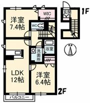 シャーメゾンさぬき A棟の間取り画像